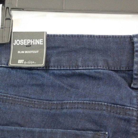 Kut From The Kloth Womens Josephine Boot Cut Jeans Blue Pockets Slim Fit 2 New - Picture 4 of 10